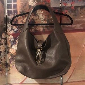 Dooney and Burke Belvedere Logo Lock Shoulder Bag